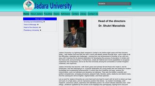 Head of the directors - Jadara University