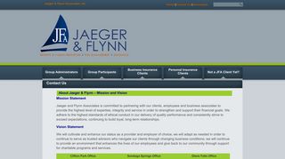 Contact Us | Jaeger & Flynn Assoc Inc