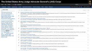 The United States Army Judge Advocate General's (JAG) Corps ...