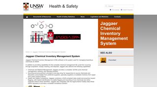Jaggaer CIM | Health & Safety - UNSW Safety