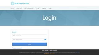 Blue Light Card Login