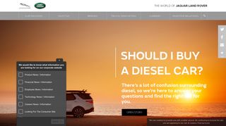 Jaguar Land Rover Corporate Website