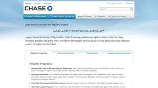 Jaguar Financial Group | Dealer Services - Chase.com