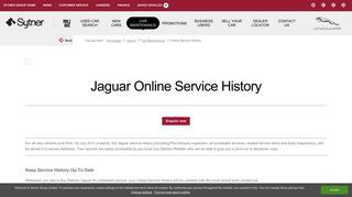 Online Service History | Sytner Jaguar - Sytner Group