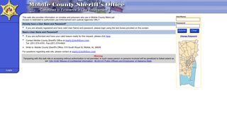 MCSO Login - Mobile County Sheriff's Office