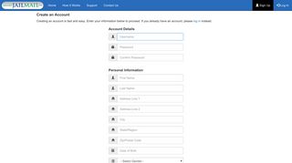 Create an Account - SmartJailMail.com