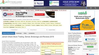 Jainam Share Brokerage & Jainam Share Demat Account Review 2019