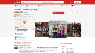 Jakroo Custom Cycling Apparel - 64 Photos & 18 Reviews - Sports ...