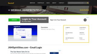 Welcome to Webmail.jamspiritsites.com - JAMSpiritSites.com - Email ...