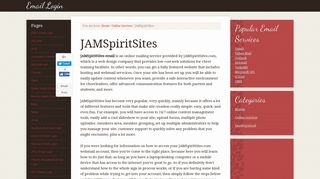 JAMSpiritSites Email Login – webmail.jamspiritsites.com Log In