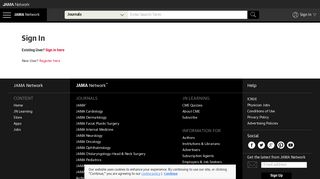 Sign In | JAMA Network