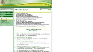 Online Payment FAQs - Tax Administration Jamaica