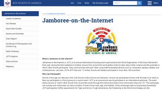 Jamboree-on-the-Internet - Boy Scouts of America