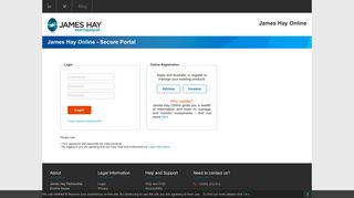 James Hay Online - Secure Portal