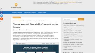 Choose Yourself Financial by James Altucher Review - ScamFinance