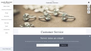 Customer Service - James Avery
