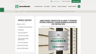 Contractor Alliance™ Program | James Hardie