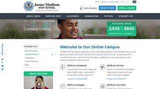 Connect Online at JMHS - James Madison High School