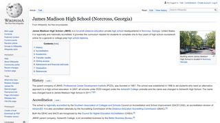 James Madison High School (Norcross, Georgia) - Wikipedia