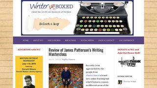 Review of James Patterson's Writing Masterclass - Writer Unboxed