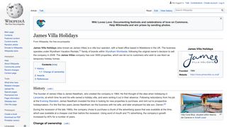 James Villa Holidays - Wikipedia