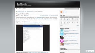 Casper's Hidden URLs | Der Flounder
