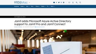 Jamf adds support for Azure Active Directory on a Mac - 9to5Mac