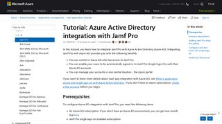 Tutorial: Azure Active Directory integration with Jamf Pro | Microsoft Docs