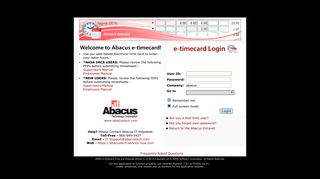 JAMIS e-timecard Time and Expense Login - Abacus Technology ...