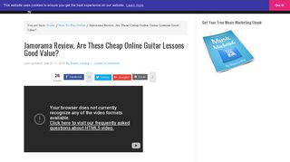 Jamorama Review, Are These Cheap Online Guitar Lessons Good ...