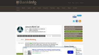 Service: Online Banking - Jamuna Bank » BankInfoBD