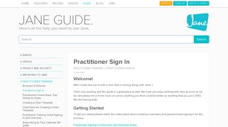 Practitioner Sign In | Jane - Clinic & Practice Management Software