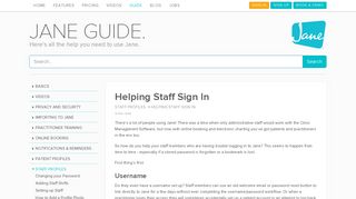 Helping Staff Sign In | Jane - Clinic & Practice Management Software