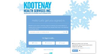 Sign in - Kootenay Health Services Inc. - Jane