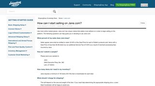 How can I start selling on Jane.com? – ShippingEasy Knowledge Base