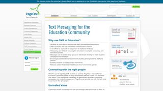 JANET txt: Powerful SMS tools for Education | PageOne ...