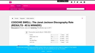 COOCHIE SWELL: The Janet Jackson Discography Rate (RESULTS - #2 ...