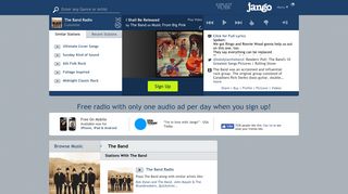The Band music - Listen Free on Jango || Pictures, Videos, Albums ...
