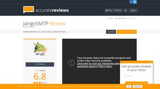 JangoSMTP - Accurate Reviews