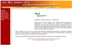 Janmitra Samadhan Kendra - Gwalior