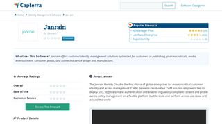 Janrain Reviews and Pricing - 2019 - Capterra