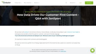 How Data Drives Our Customer-First Content – Q&A with JanSport ...