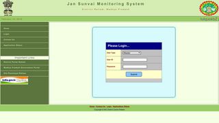 Login : JanSunwai Monitoring System, District Ratlam, Madhya ...