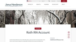 Roth IRA Account | Individual Investors | Janus Henderson