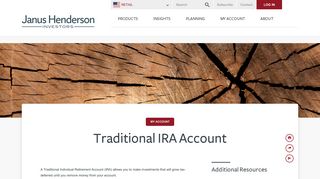 Traditional IRA Account | Individual Investors | Janus Henderson