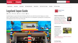 Legoland Japan Guide - Inside Osaka