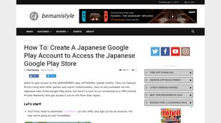 How To: Create A Japanese Google Play Account to Access the ...