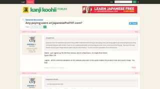 Any paying users at JapanesePod101.com? - kanji koohii FORUM