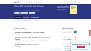 Okajimas Folia Anatomica Japonica - J-Stage