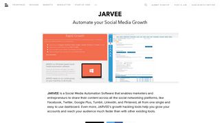 JARVEE: Automate your Social Media Growth | BetaList